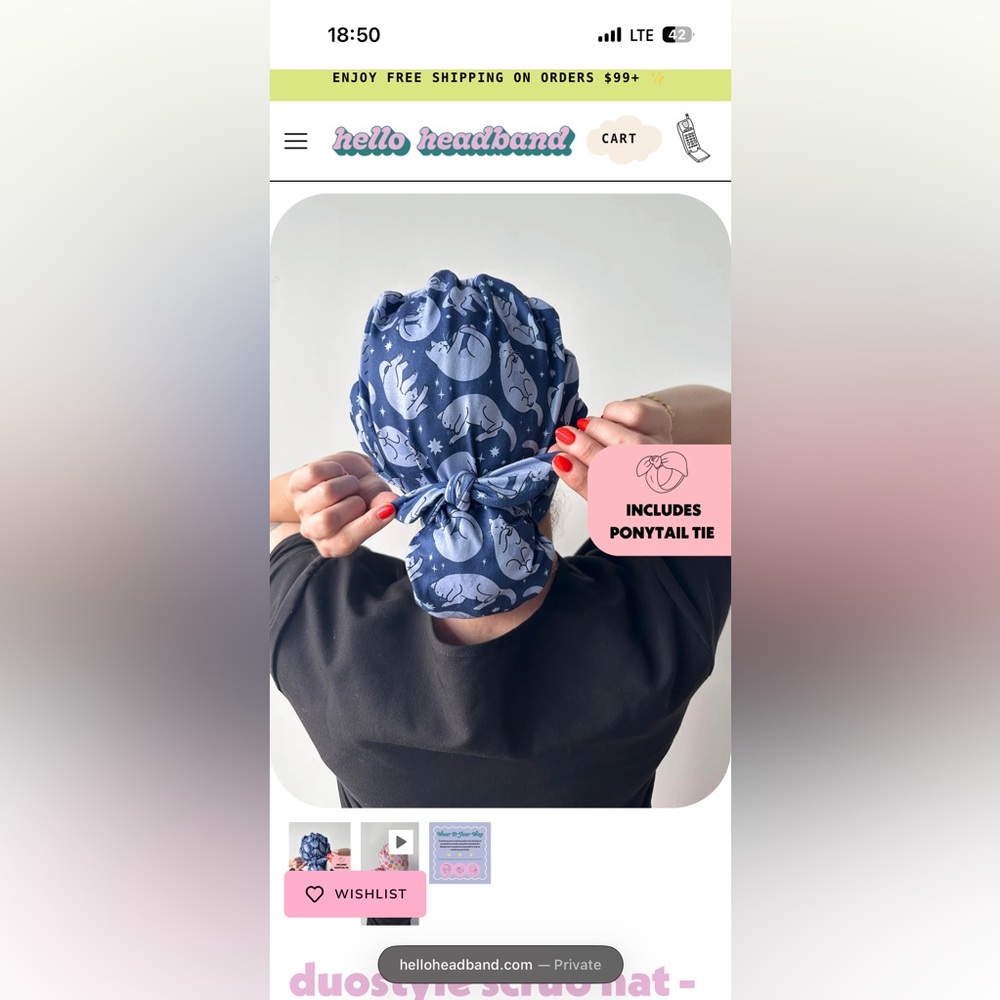 Scrub cap